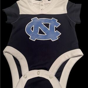 UNC Baby Onesie - Navy and White